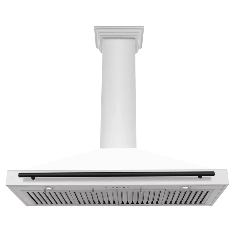 ZLINE 48" Autograph Stainless Wall Range Hood KB4STZ-WM48-MB by Farmhouse Kitchen and Bath