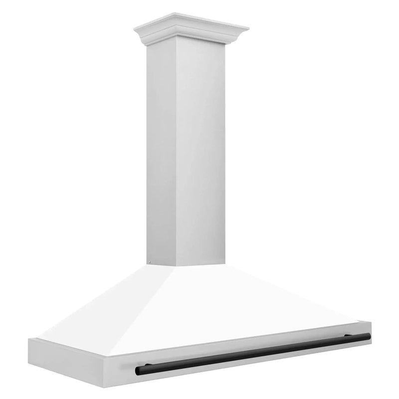 ZLINE 48" Autograph Stainless Wall Range Hood KB4STZ-WM48-MB by Farmhouse Kitchen and Bath