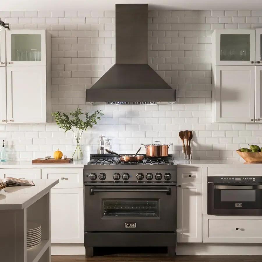 ZLINE 48" Black Stainless Steel Wall Mount Range Hood, BS655N-48 by Farmhouse Kitchen and Bath