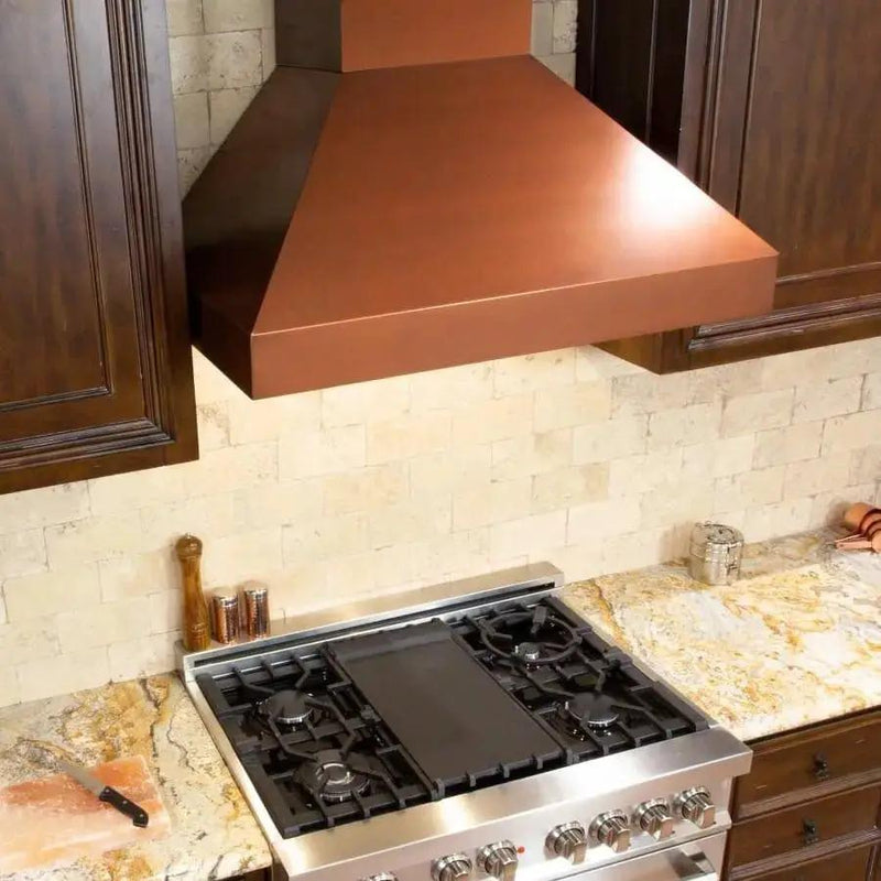 ZLINE 48" Copper Wall Range Hood 8667C-48 by Farmhouse Kitchen and Bath
