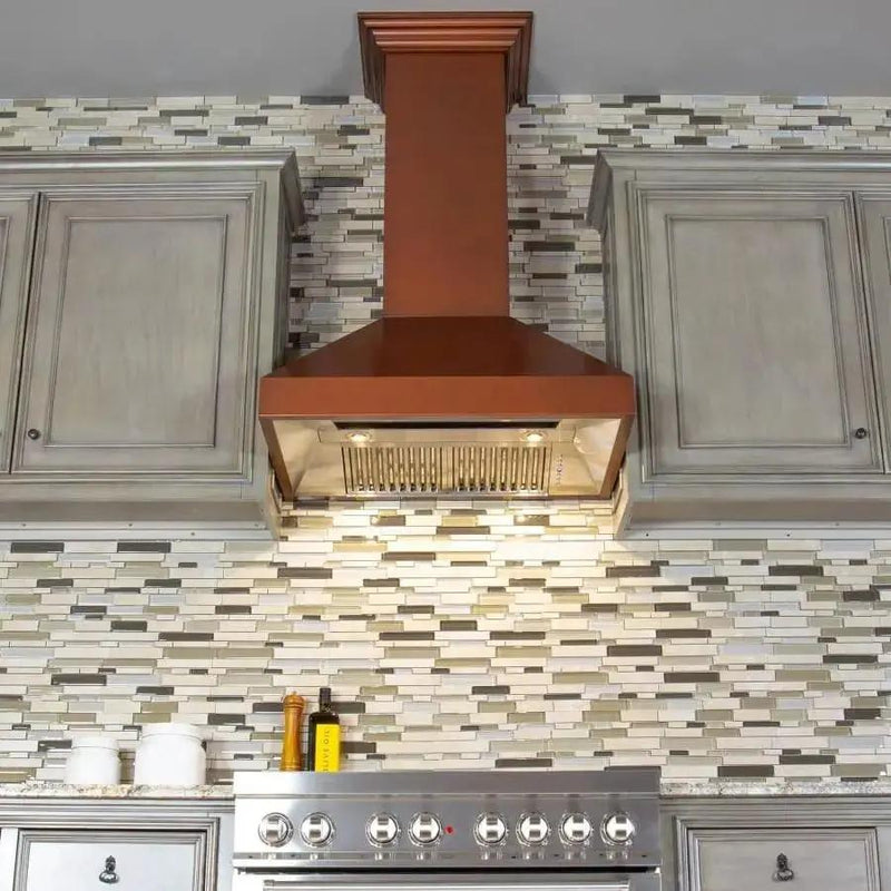 ZLINE 48" Copper Wall Range Hood 8667C-48 by Farmhouse Kitchen and Bath