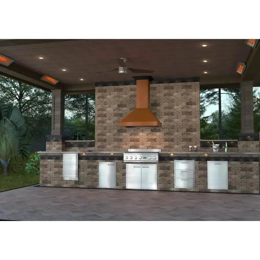 ZLINE 48" Copper Wall Range Hood 8667C-48 by Farmhouse Kitchen and Bath