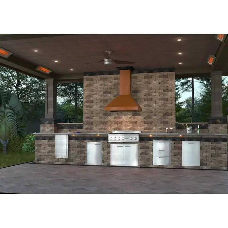 ZLINE 48" Copper Wall Range Hood 8667C-48 by Farmhouse Kitchen and Bath