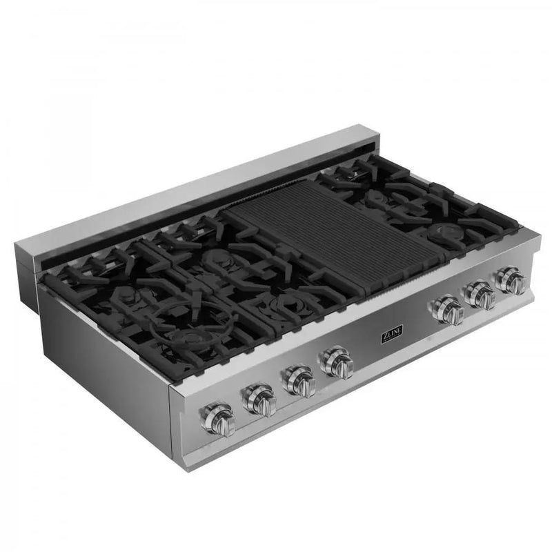 ZLINE 48 inch Rangetop with 7 Gas Burners, RT48 by Farmhouse Kitchen and Bath