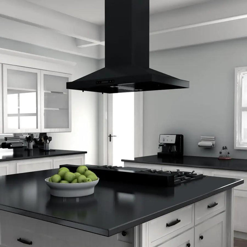 ZLINE 48" Rangetop, Black Stainless, Brass Burners, RTB-BR-48 by Farmhouse Kitchen and Bath