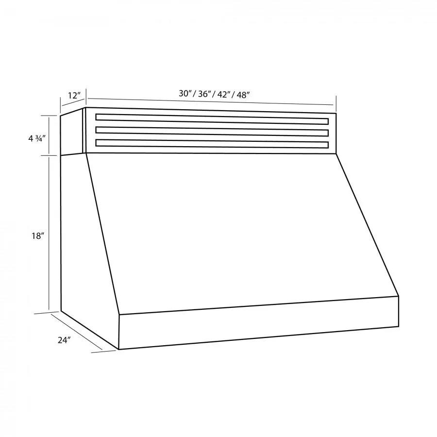 ZLINE 48" Recirculating Under Cabinet Stainless Range Hood, RK523-48 by Farmhouse Kitchen and Bath