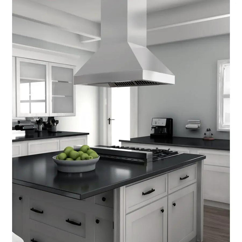 ZLINE 48" Remote Dual Blower Stainless Island Range Hood, 597i-RD-48 by Farmhouse Kitchen and Bath
