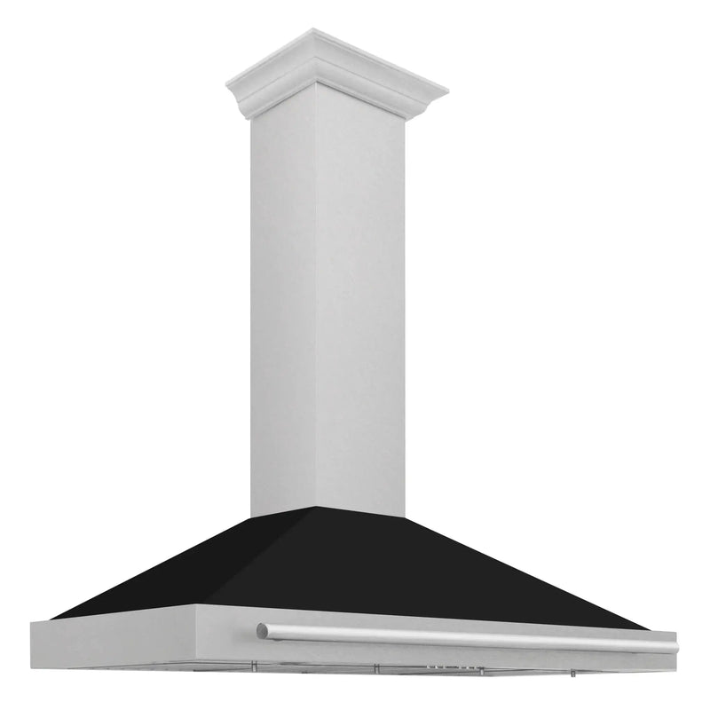 ZLINE 48" Stainless Range Hood Shell, Stainless Handle KB4SNX-BLM-48 by Farmhouse Kitchen and Bath