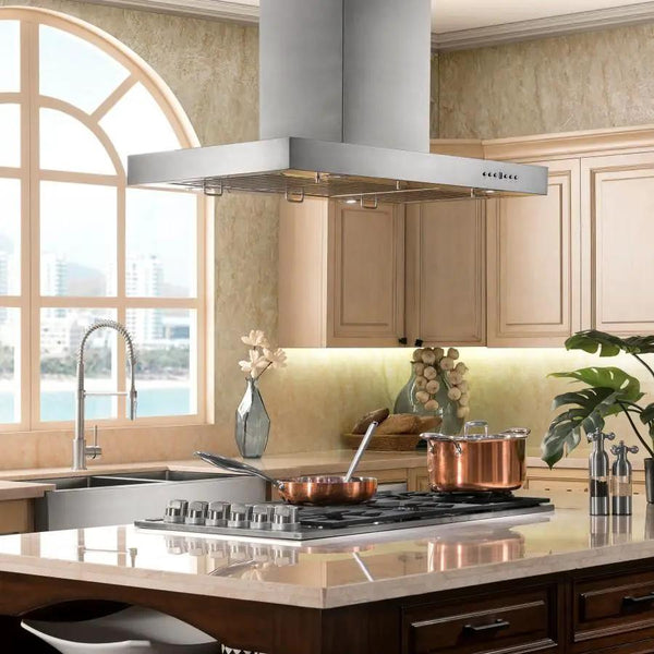 ZLINE 48" Stainless Steel Island Range Hood, KE2i-48