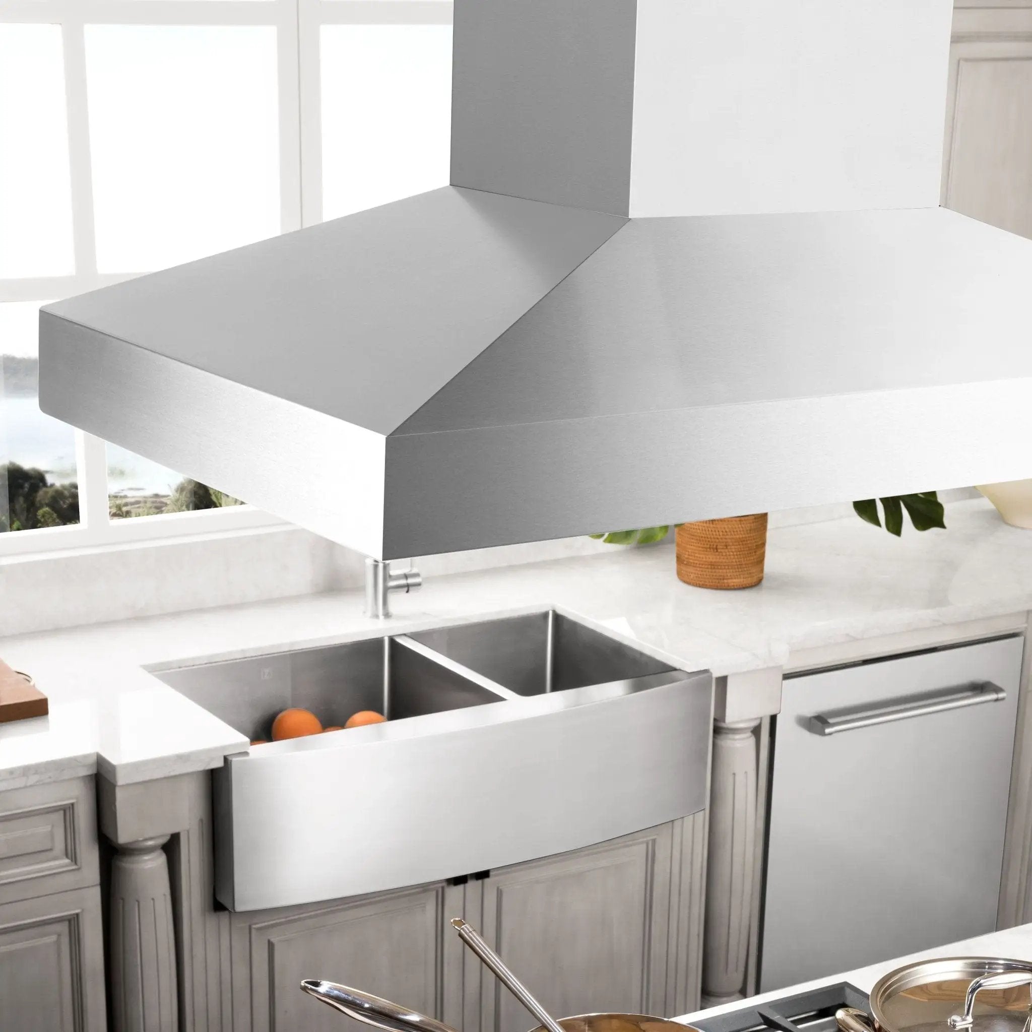 ZLINE 48" Stainless Steel Island Range Hood, KL3i-48 by Farmhouse Kitchen and Bath