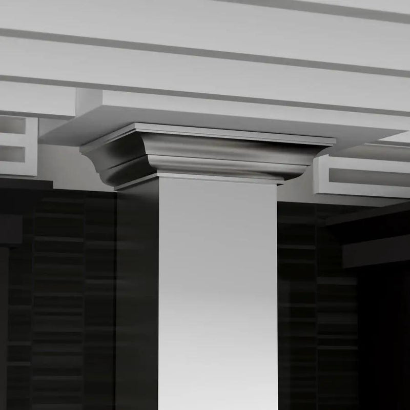 ZLINE 48" Stainless Steel Wall Range Hood, Crown Molding, KBCRN-48 by Farmhouse Kitchen and Bath