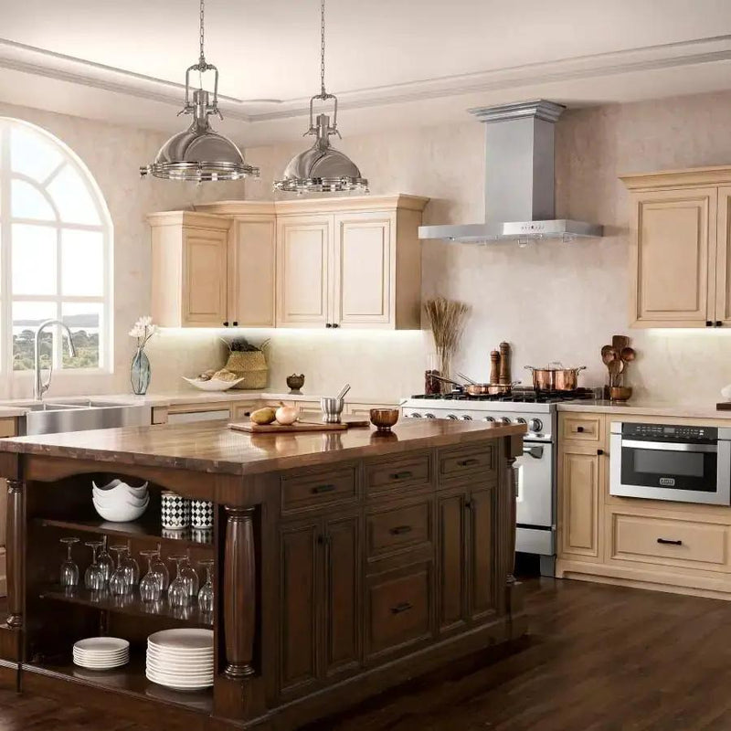 ZLINE 48" Stainless Steel Wall Range Hood KE-48 by Farmhouse Kitchen and Bath