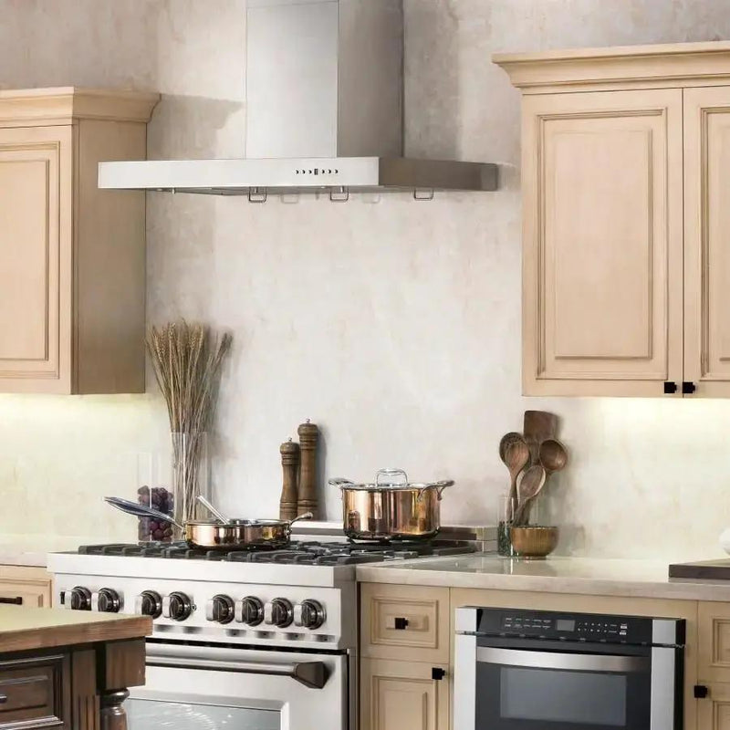 ZLINE 48" Stainless Steel Wall Range Hood KE-48 by Farmhouse Kitchen and Bath