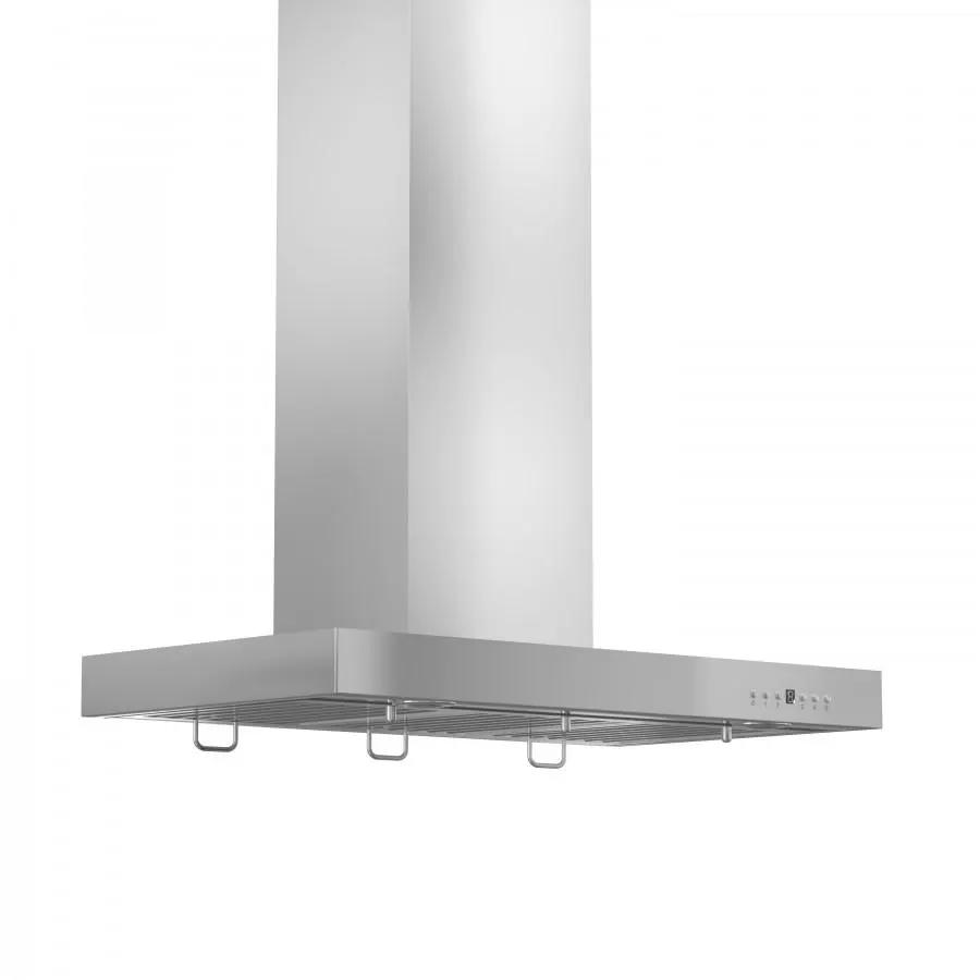 ZLINE 48" Stainless Wall Range Hood with Crown Molding, KECRN-48 by Farmhouse Kitchen and Bath