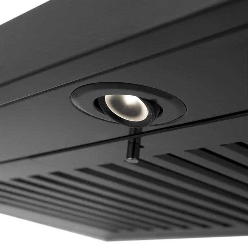 ZLINE 48" Wall Black Stainless Range Hood, Crown Speaker, BSKBNCRN-BT-48 by Farmhouse Kitchen and Bath