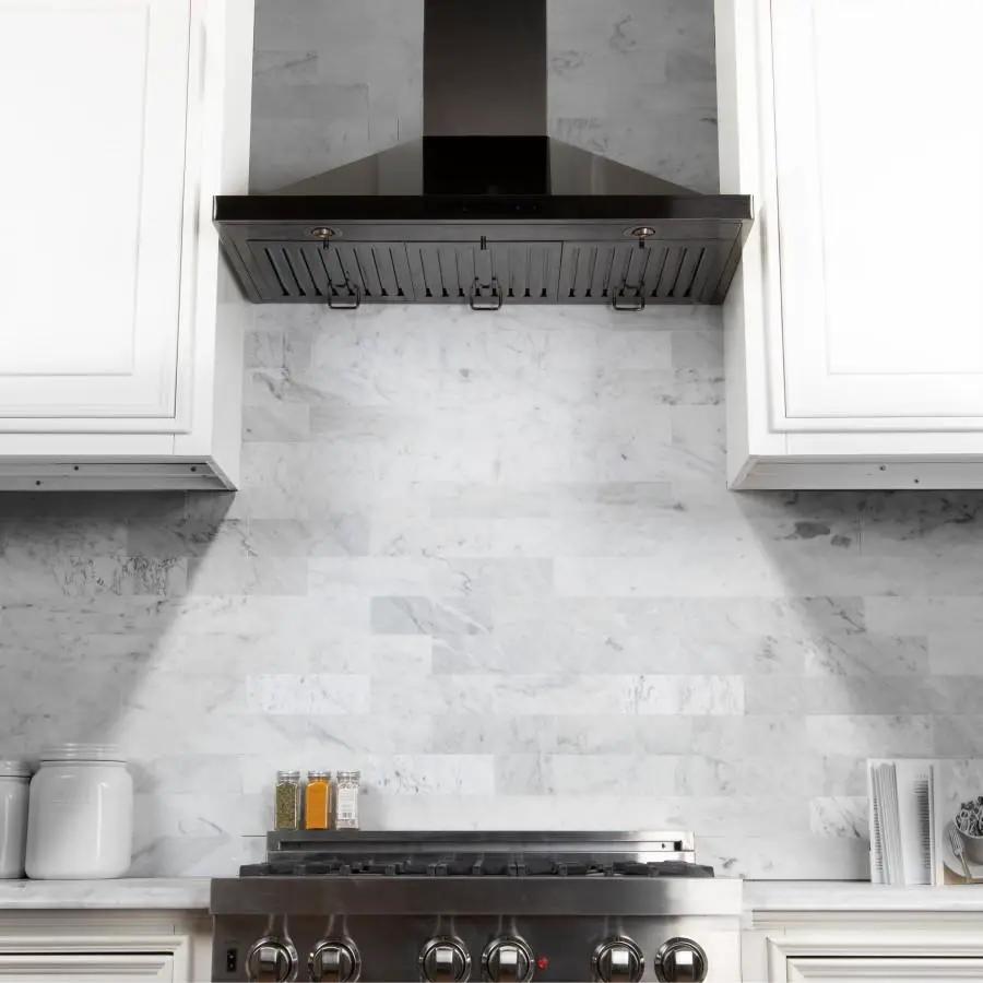 ZLINE 48" Wall Range Hood in Black Stainless Steel, BSKBN-48 by Farmhouse Kitchen and Bath
