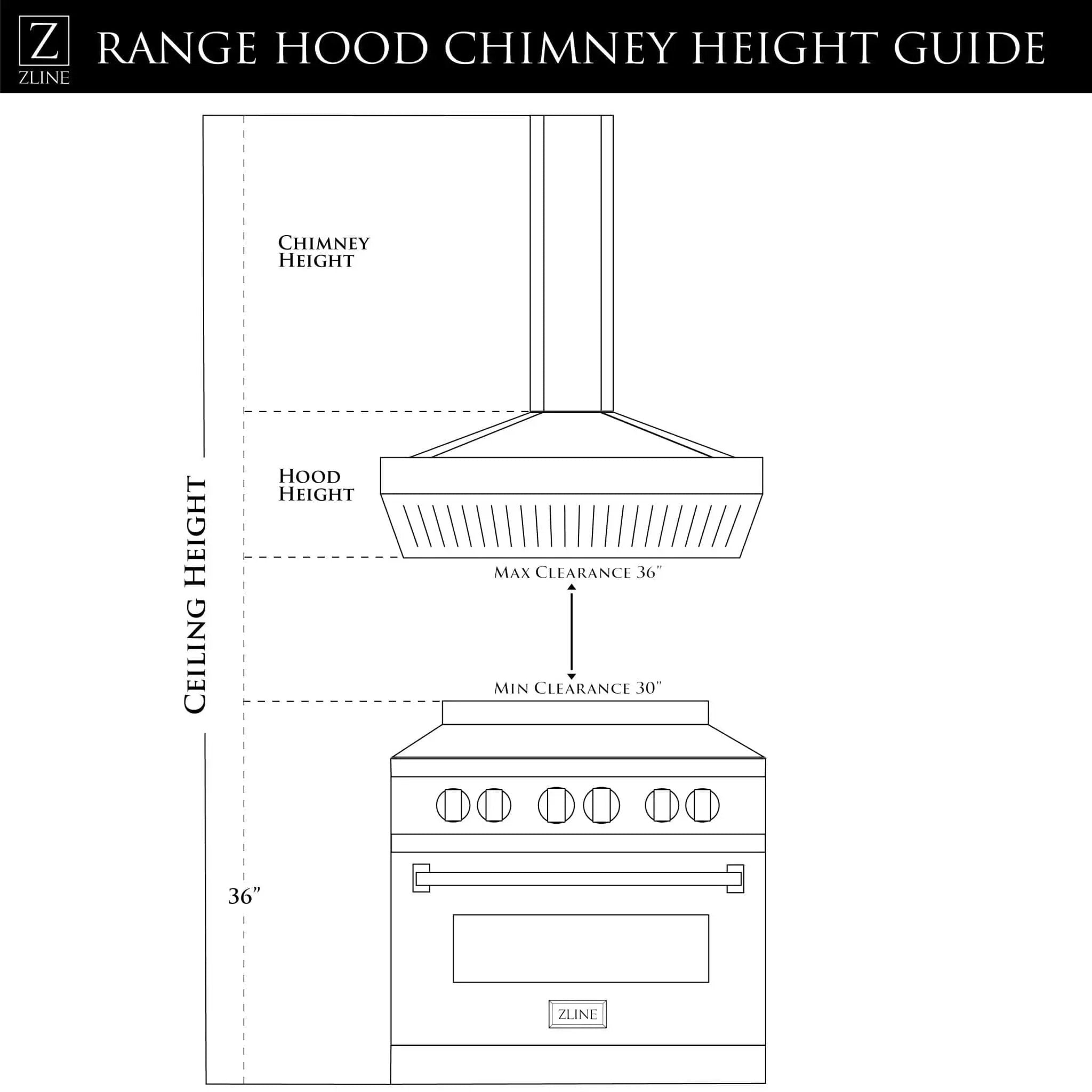 ZLINE 48" Wall Range Hood, Stainless Steel, Glass, KN4-48 by Farmhouse Kitchen and Bath