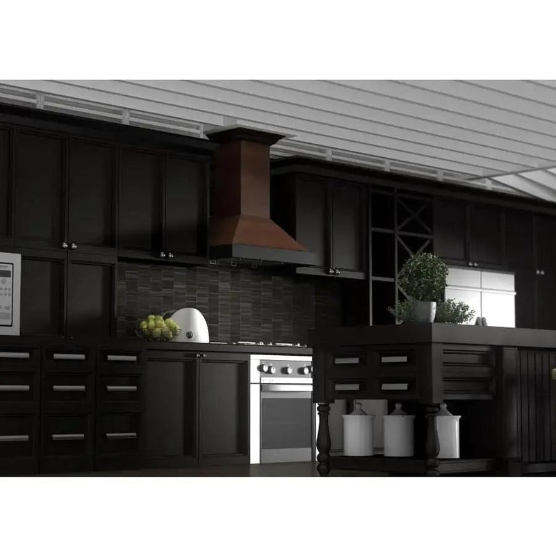 ZLINE 48" Wooden Wall Range Hood, Crown Molding KBAR-48 by Farmhouse Kitchen and Bath
