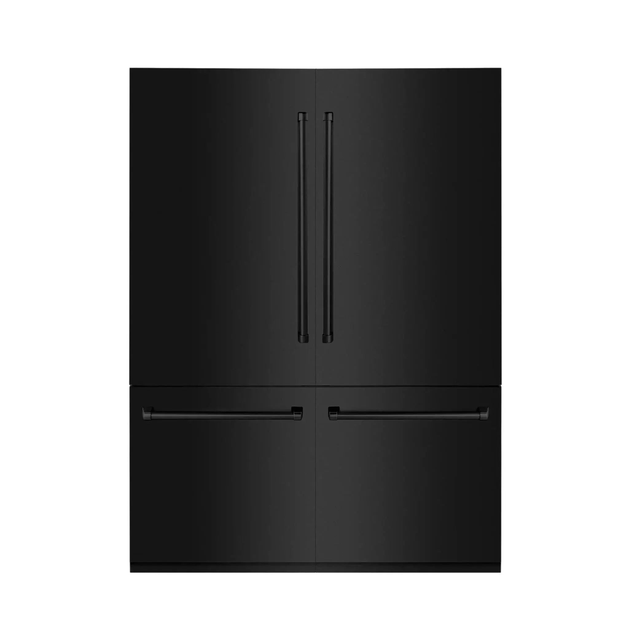ZLINE 60" 32.2 cu. ft. Built-In 4-Door French Door Refrigerator with Internal Water and Ice Dispenser in Black Stainless Steel RBIV-BS-60 by Farmhouse Kitchen and Bath