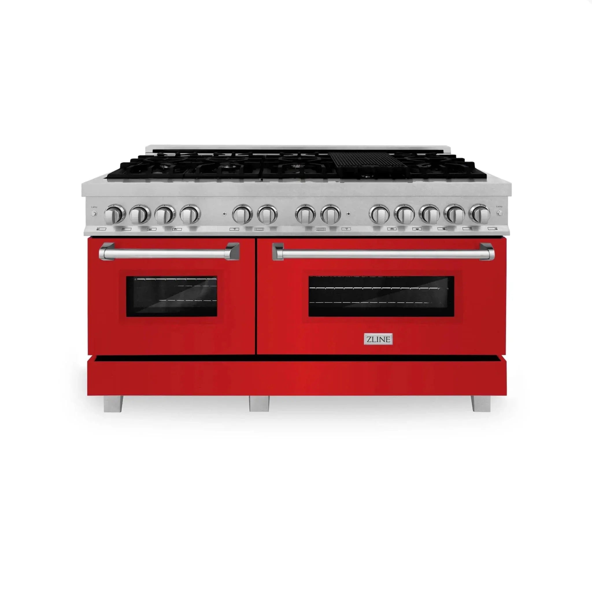 ZLINE 60" 7.4 cu. ft. Dual Fuel Range with Gas Stove and Electric Oven in Fingerprint Resistant Stainless Steel, RAS-RM-60 by Farmhouse Kitchen and Bath