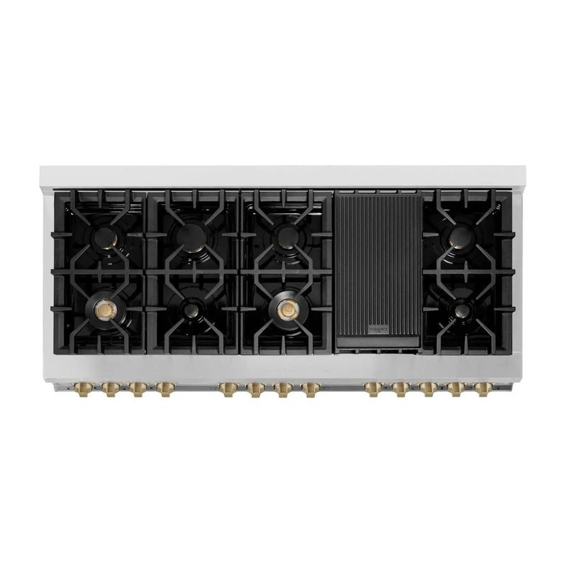 ZLINE 60" Autograph Edition, 7.4 cu. ft. Dual Fuel Range, RAZ-WM-60-CB by Farmhouse Kitchen and Bath