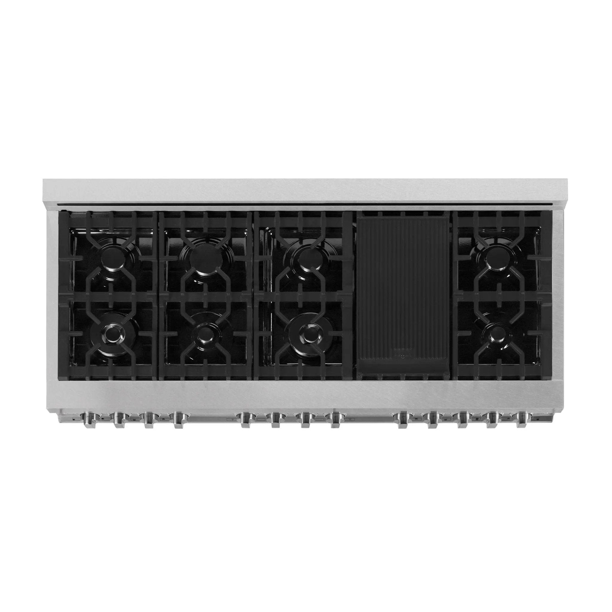 ZLINE 60" Dual Fuel Range, DuraSnow Stainless, RAS-SN-60 by Farmhouse Kitchen and Bath