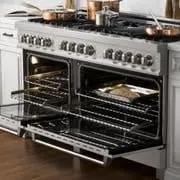 ZLINE 60" Dual Fuel Range, DuraSnow Stainless, RAS-SN-60 by Farmhouse Kitchen and Bath