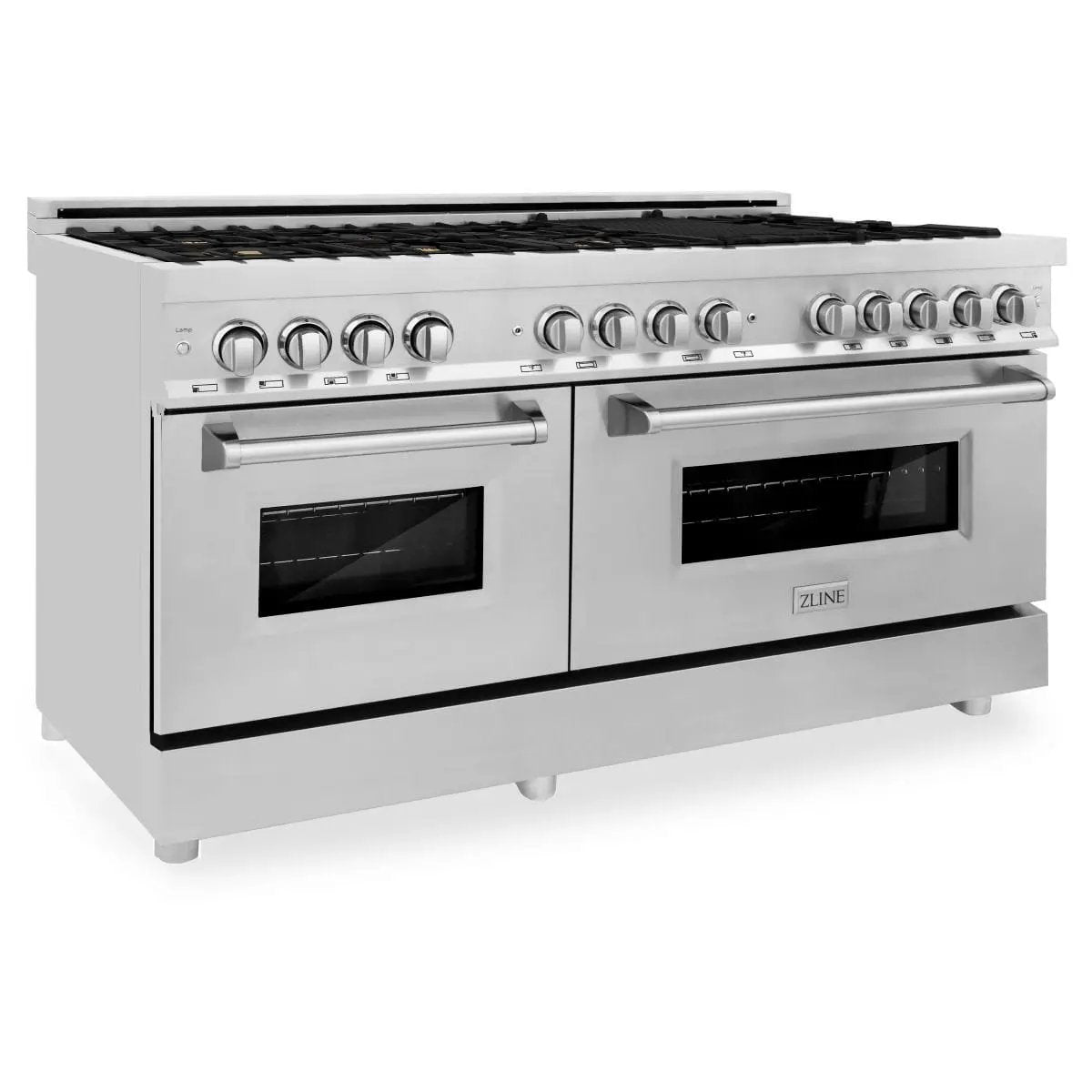 ZLINE 60" Dual Fuel Range In Stainless Steel, Brass Burners, RA-BR-60 by Farmhouse Kitchen and Bath
