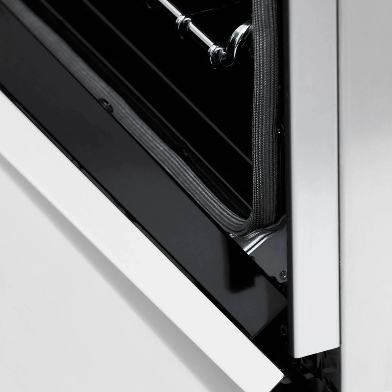 ZLINE 60"Autograph Range Dual Fuel, DuraSnow, White Door,RASZ-WM-60-G by Farmhouse Kitchen and Bath