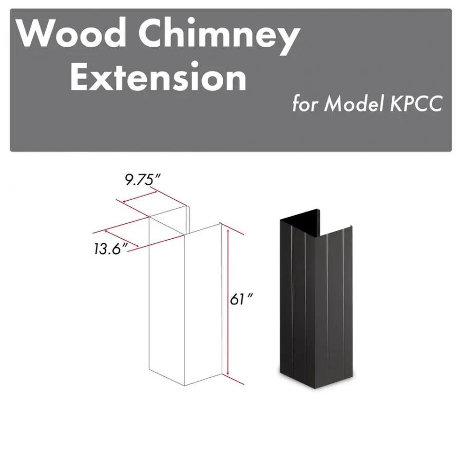 ZLINE 61" Wooden Chimney Extension for Ceilings up to 12', KPCC-E by Farmhouse Kitchen and Bath