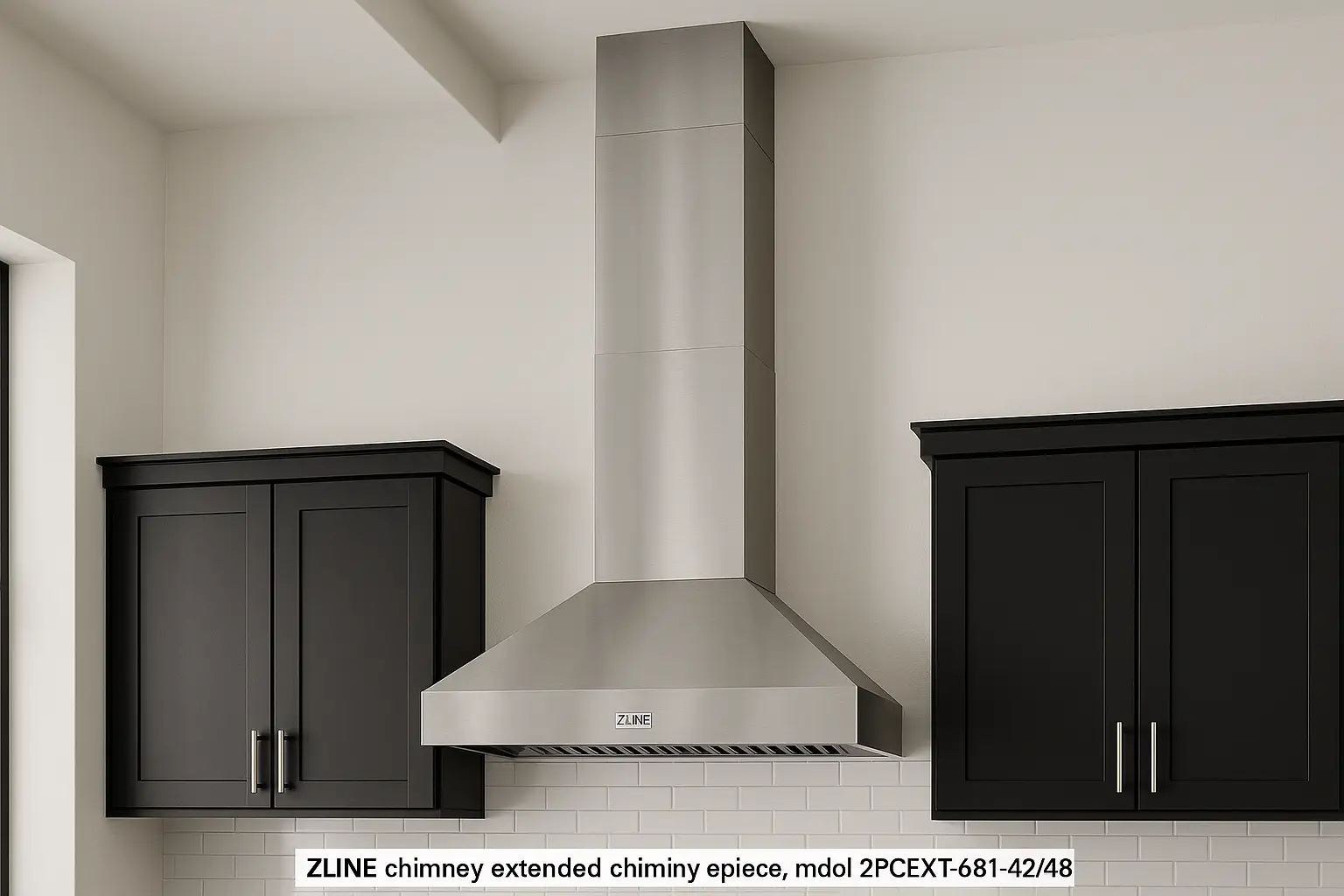 ZLINE 71" Extended Chimney, 2PCEXT-681-42/48 by Farmhouse Kitchen and Bath
