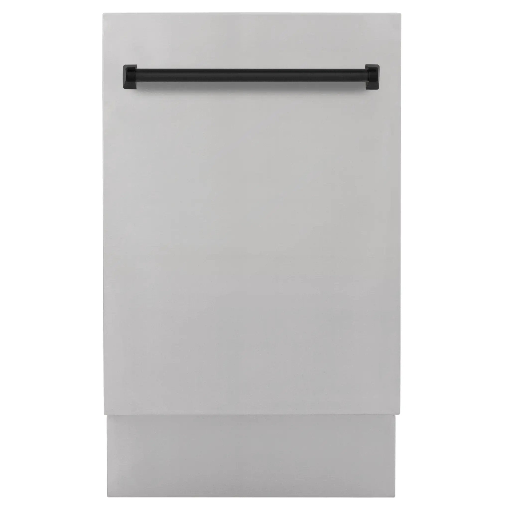 ZLINE Autograph 18" Dishwasher Stainless Door, Black DWVZ-304-18-MB by Farmhouse Kitchen and Bath