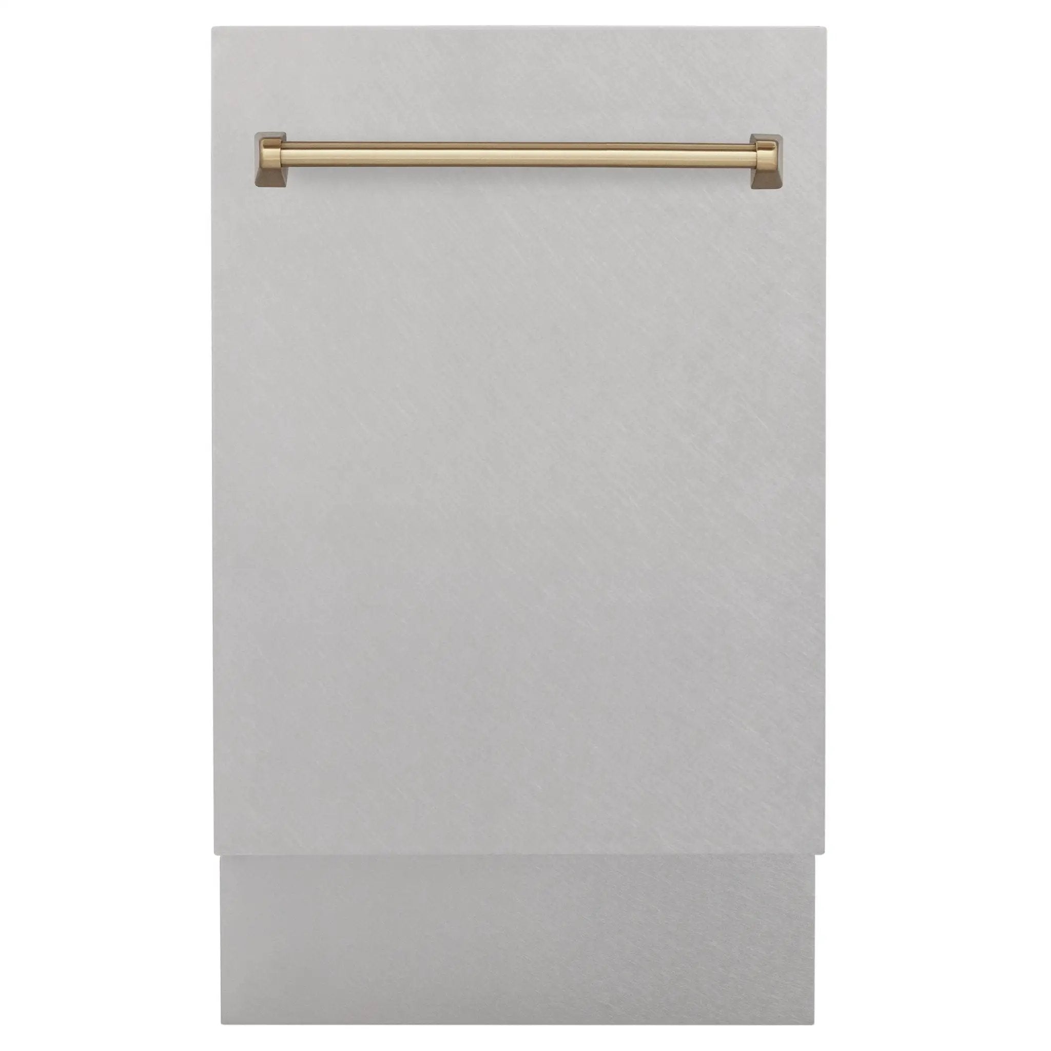 ZLINE Autograph 18" DuraSnow Dishwasher, Bronze Handle DWVZ-SN-18-CB by Farmhouse Kitchen and Bath