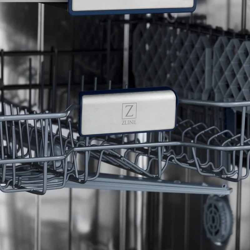 ZLINE Autograph 24" Dishwasher Black Stainless, DWVZ-BS-24-CB by Farmhouse Kitchen and Bath