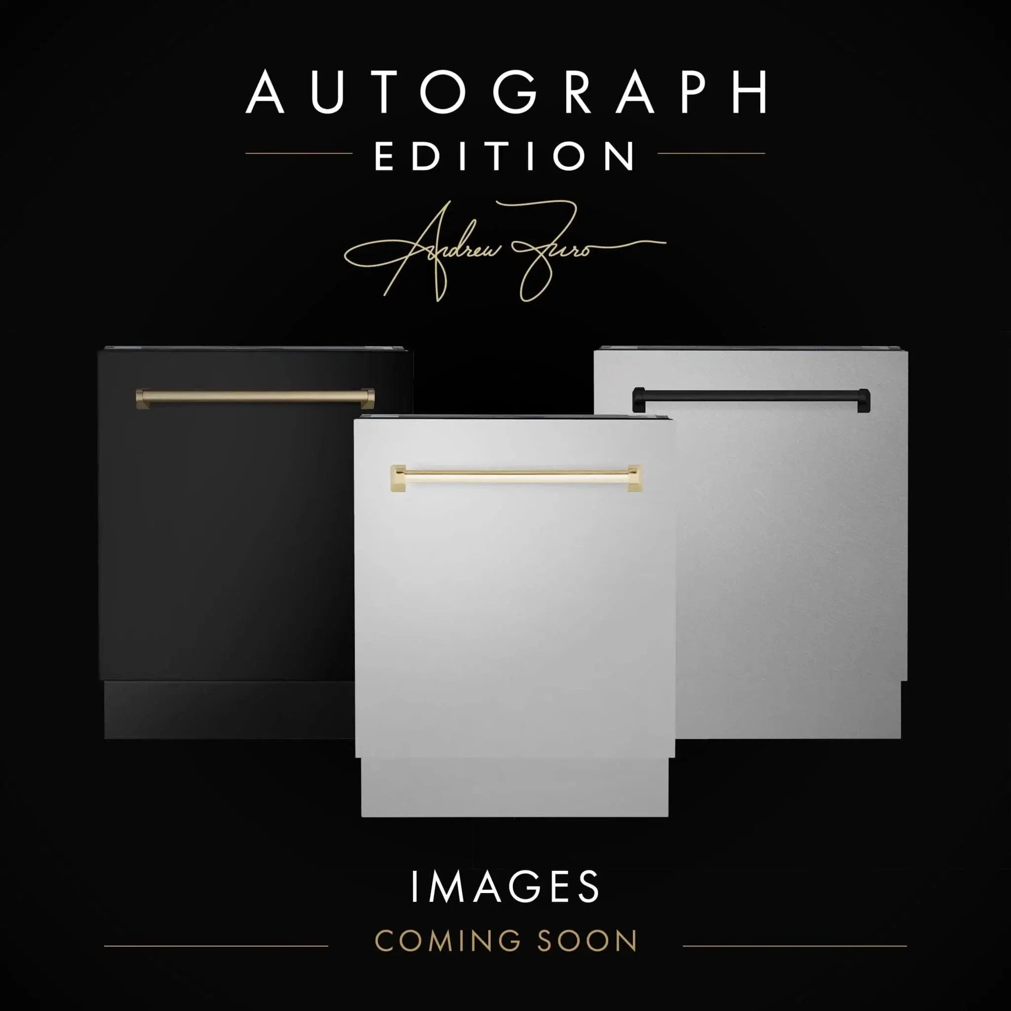 ZLINE Autograph 24" Dishwasher Black Stainless, DWVZ-BS-24-G by Farmhouse Kitchen and Bath