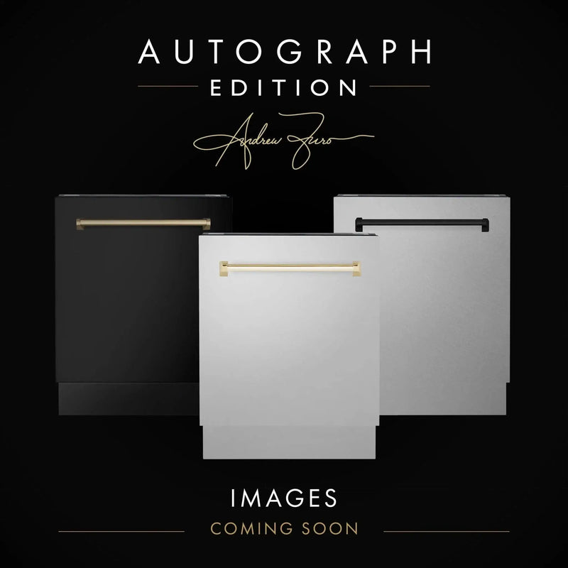 ZLINE Autograph 24" Dishwasher Black Stainless, DWVZ-BS-24-G by Farmhouse Kitchen and Bath