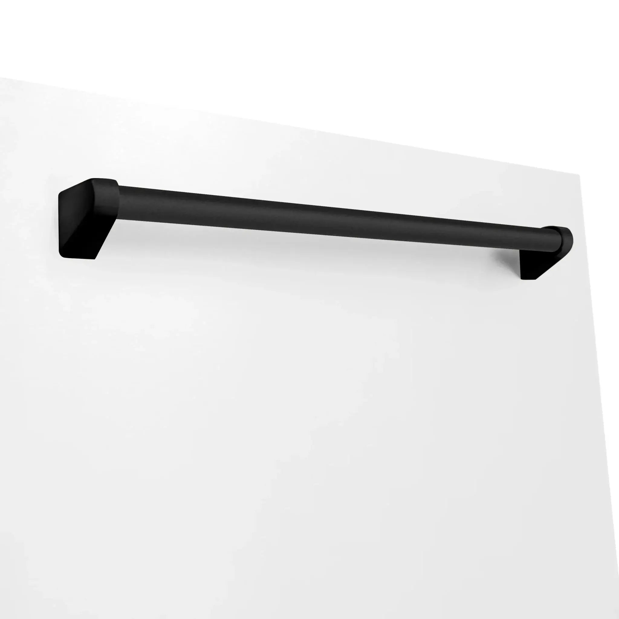ZLINE Autograph 24" Dishwasher White Door, Black Handle DWMTZ-WM-24-MB by Farmhouse Kitchen and Bath