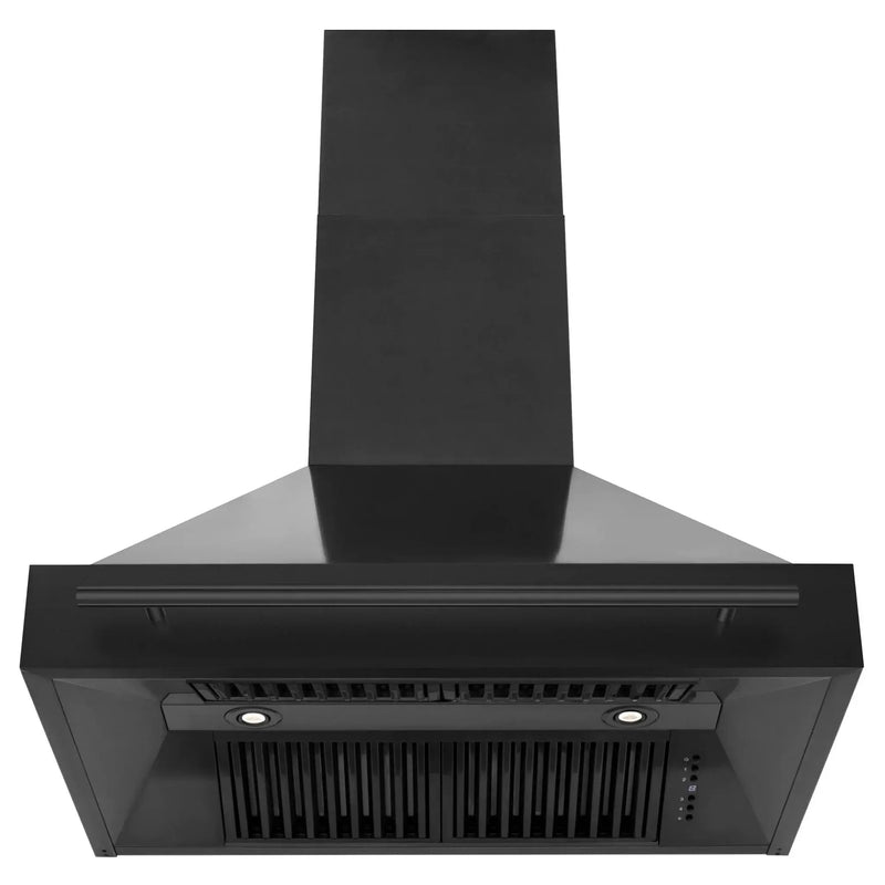 ZLINE Black Stainless Steel Range Hood with Black Stainless Steel Handle - BS655-30-BS by Farmhouse Kitchen and Bath