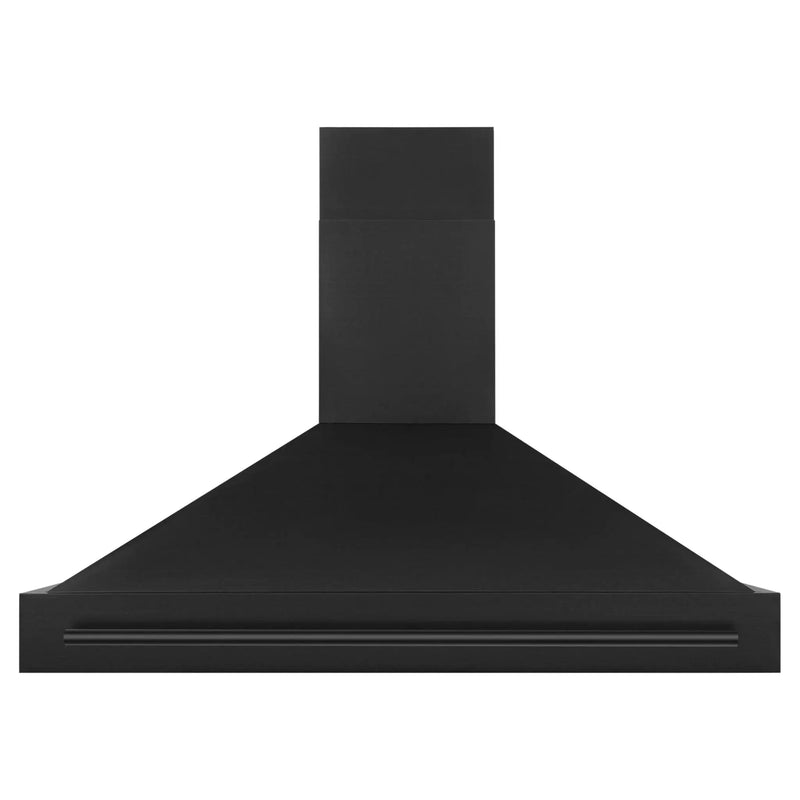 ZLINE Black Stainless Steel Range Hood with Black Stainless Steel Handle - BS655-48-BS by Farmhouse Kitchen and Bath
