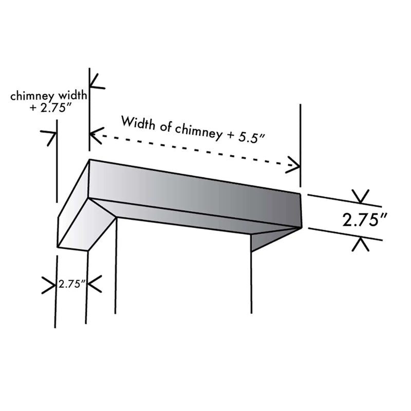 ZLINE Crown Molding #2 for Wall Range Hood, CM2-KECOM by Farmhouse Kitchen and Bath