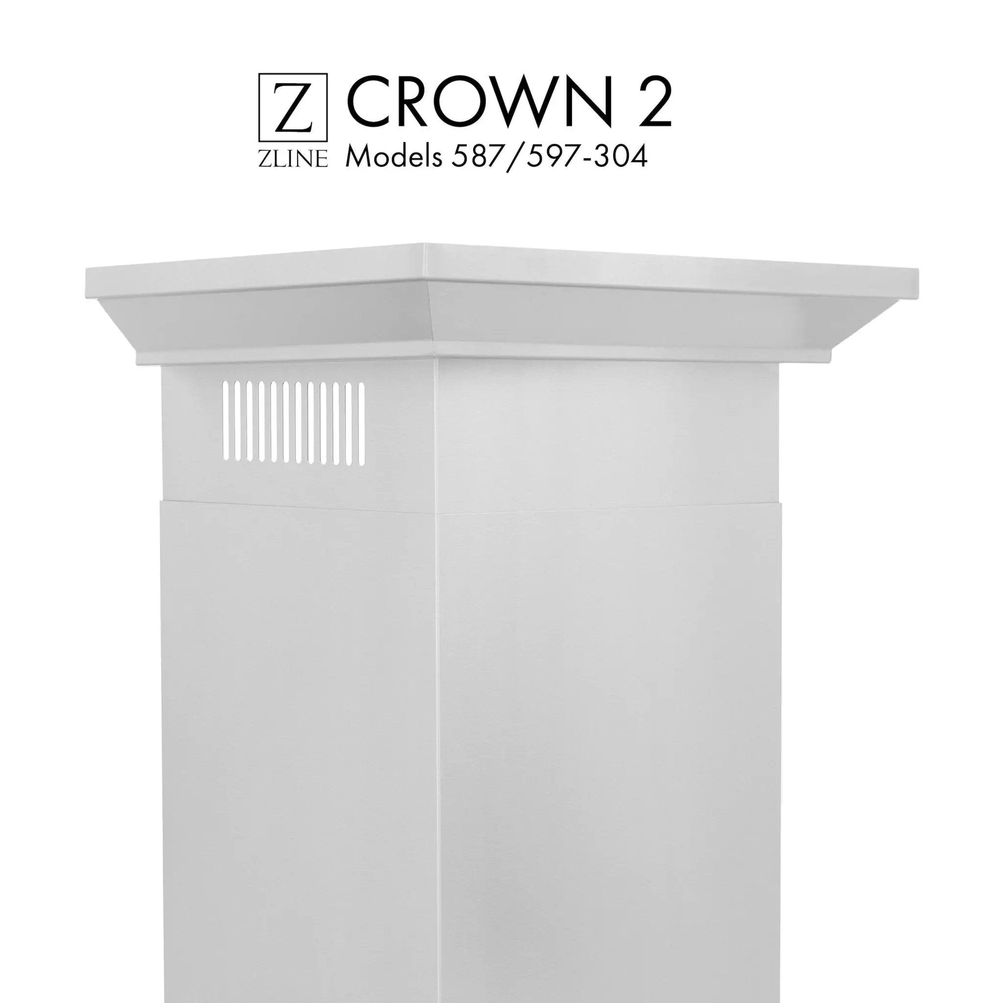 ZLINE Crown Molding #2 for Wall Range Hood, CM2-KECOM by Farmhouse Kitchen and Bath