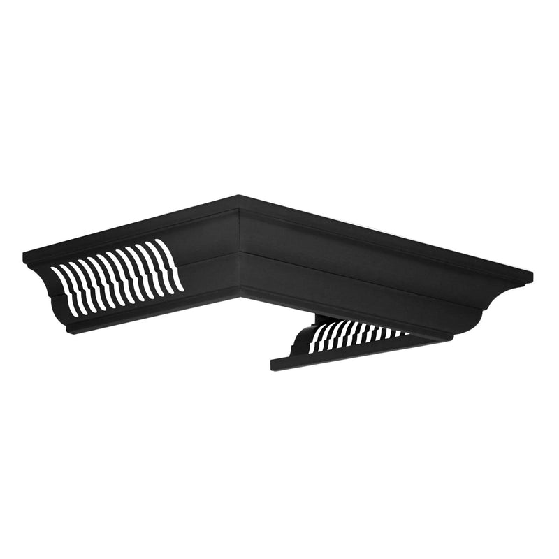 ZLINE Crown Molding Black Stainless Steel BT Speakers CM6-BT-BSKBN by Farmhouse Kitchen and Bath