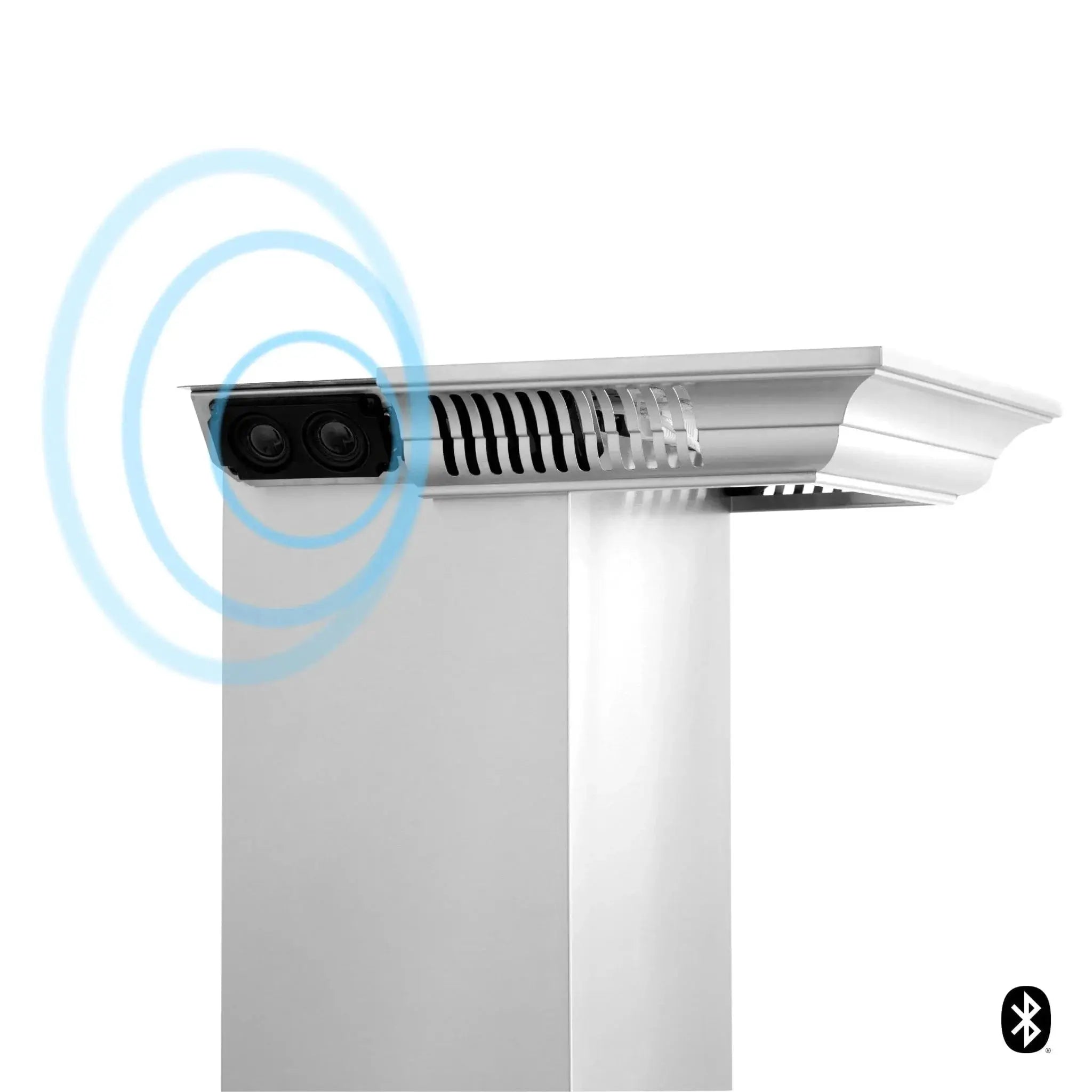 ZLINE Crown Molding in Stainless Steel with Built-in Bluetooth Speakers CM6-BT-KF1/KF2 by Farmhouse Kitchen and Bath
