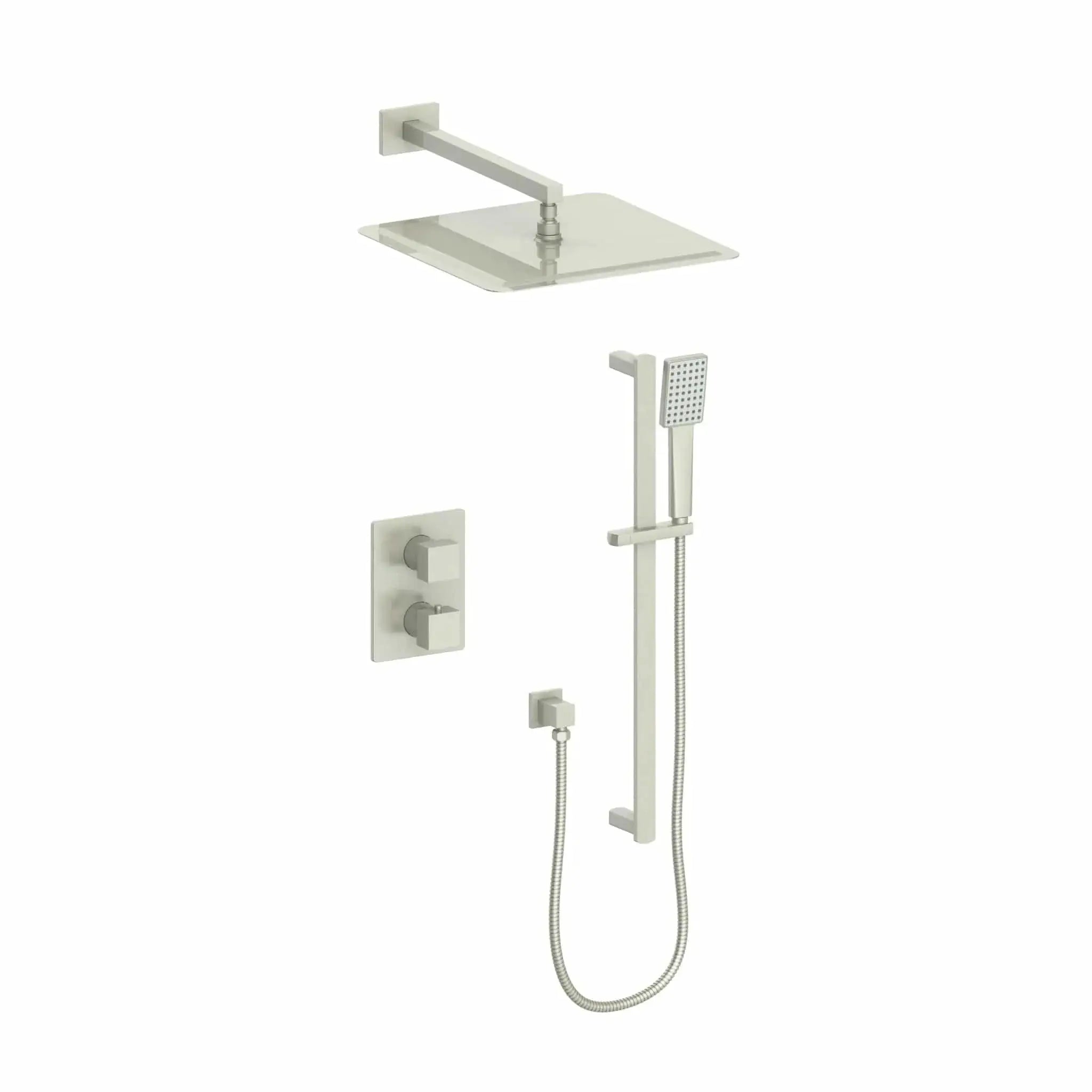 ZLINE Crystal Bay Thermostatic Shower System CBY-SHS-T2-BN by Farmhouse Kitchen and Bath