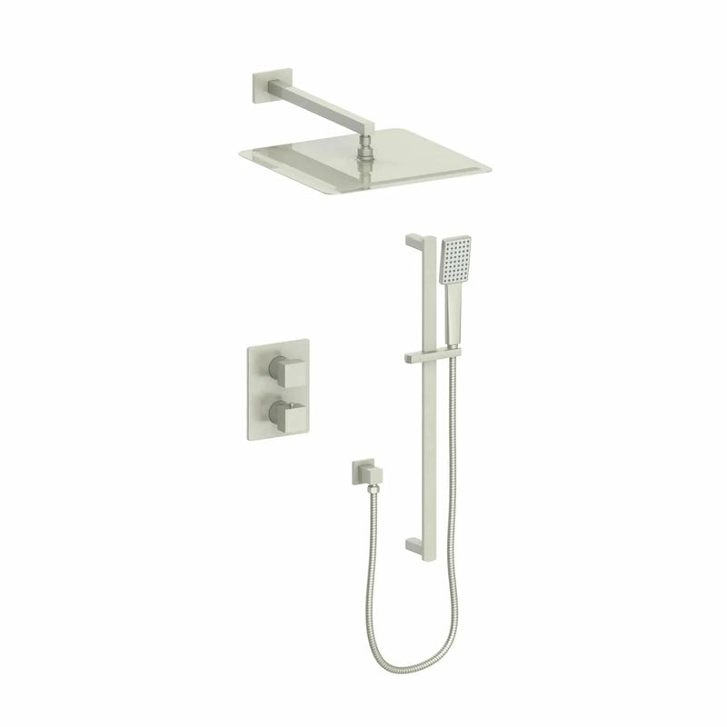 ZLINE Crystal Bay Thermostatic Shower System CBY-SHS-T2-BN by Farmhouse Kitchen and Bath