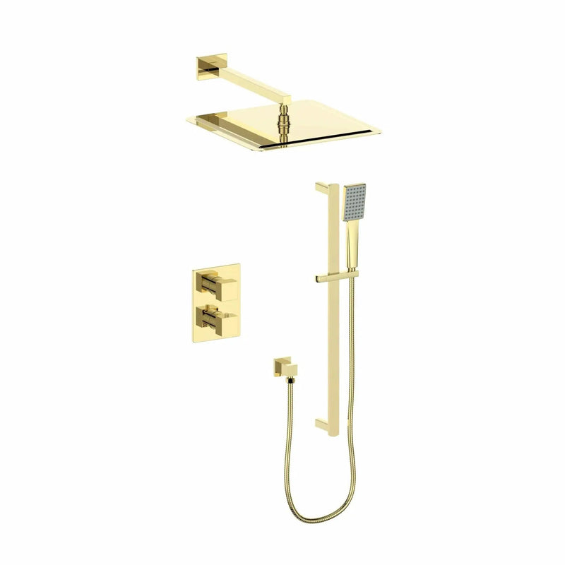ZLINE Crystal Bay Thermostatic Shower System CBY-SHS-T2-PG by Farmhouse Kitchen and Bath