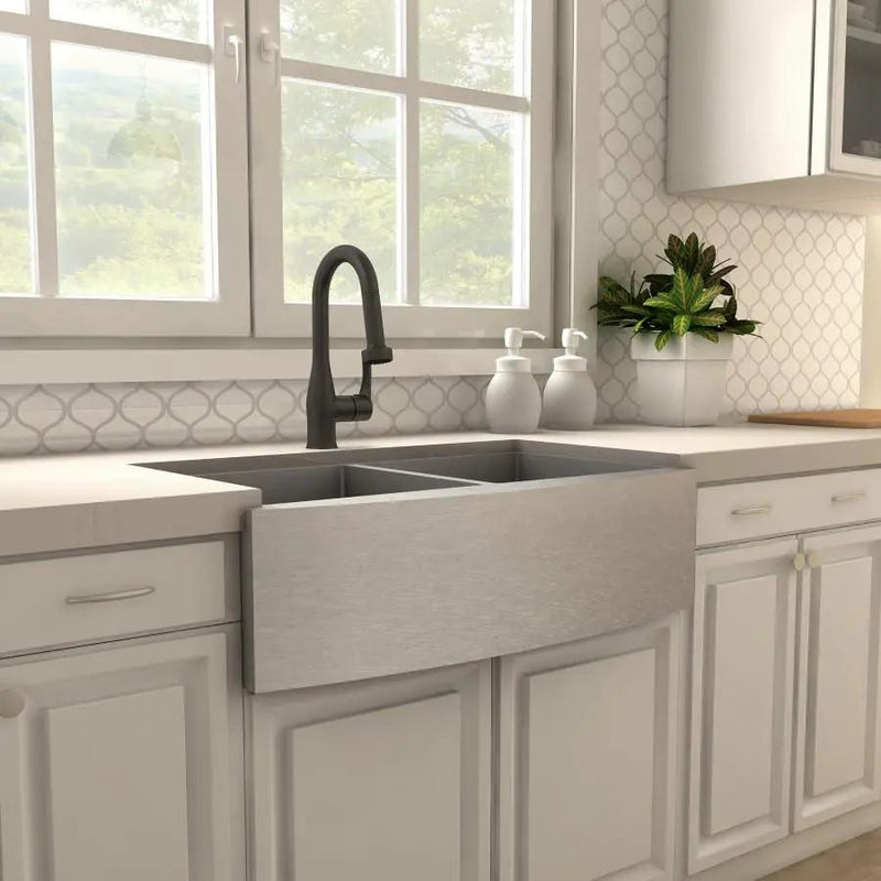ZLINE Dali Kitchen Faucet in Electric Matte Black, DAL-KF-MB by Farmhouse Kitchen and Bath