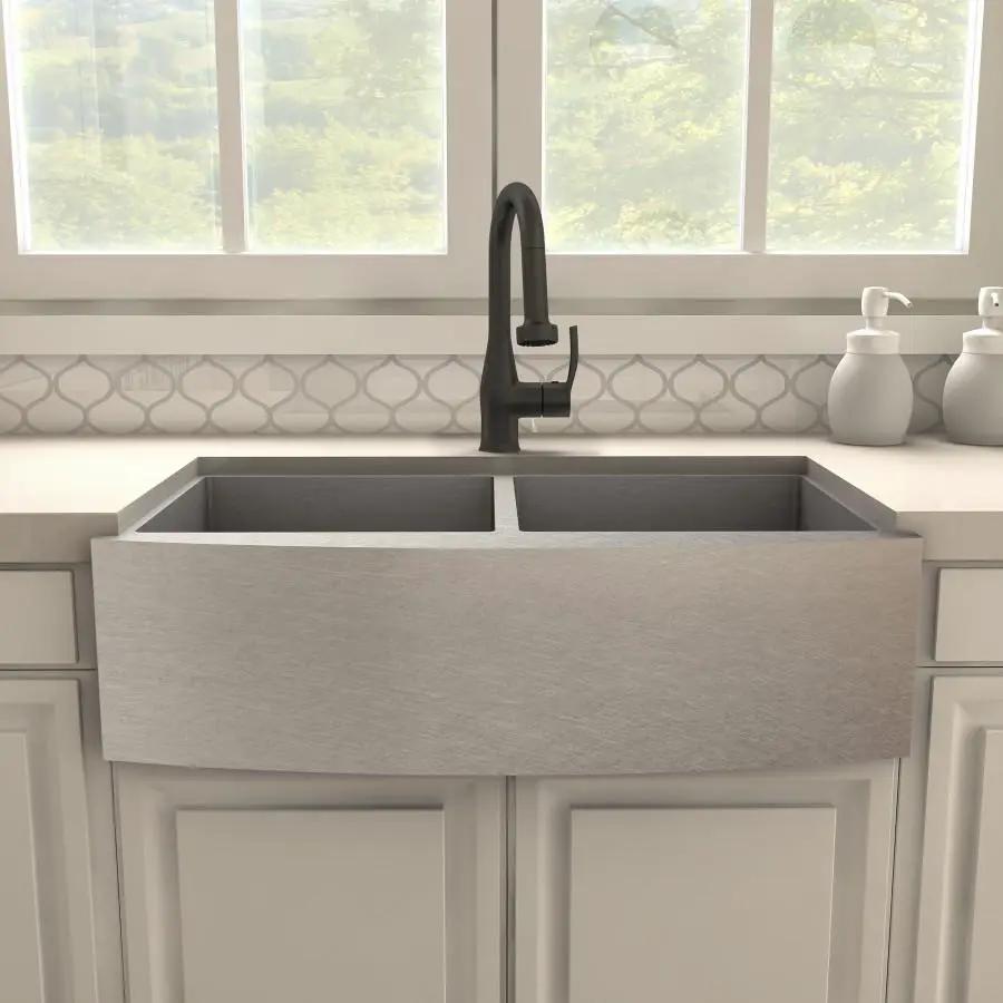 ZLINE Dali Kitchen Faucet in Electric Matte Black, DAL-KF-MB by Farmhouse Kitchen and Bath