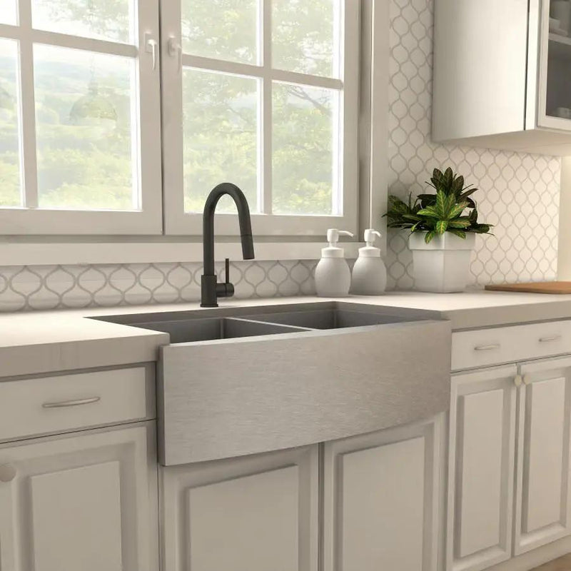 ZLINE Dante Kitchen Faucet in Electric Black Matte, DNT-KF-MB by Farmhouse Kitchen and Bath