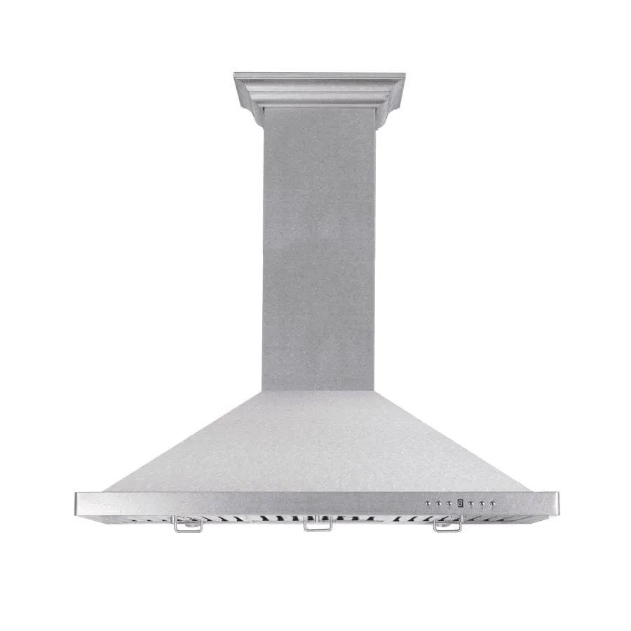 ZLINE Designer Series DuraSnow® Wall Mount Range Hood 8KBS-48 by Farmhouse Kitchen and Bath